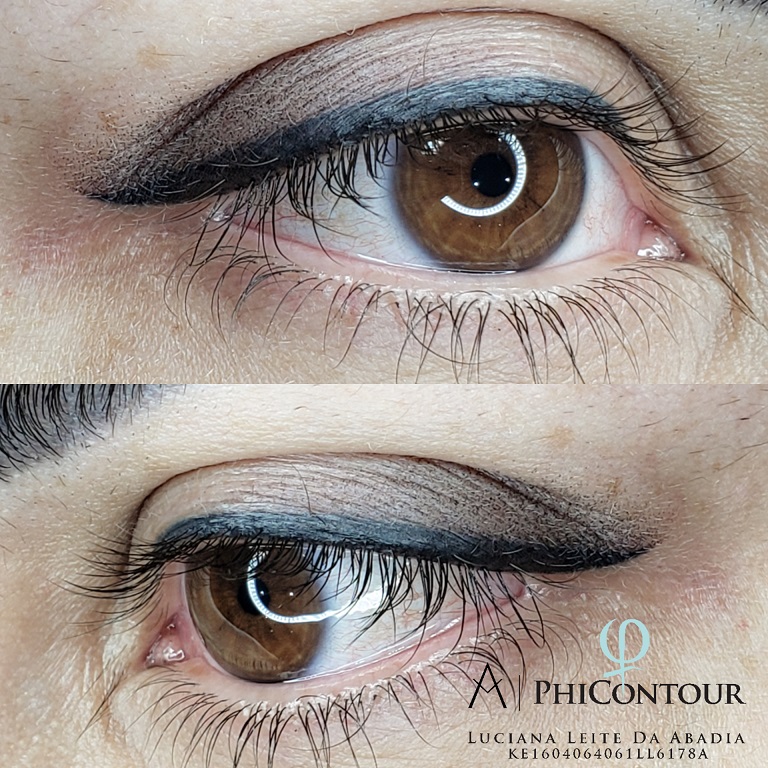 Técnica delineado de olhos